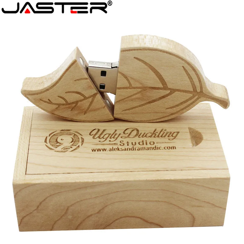 JASTER деревянный дерево + коробка флэш накопитель Подарочный флеш 64 ГБ 32 16 8 4 Флешка