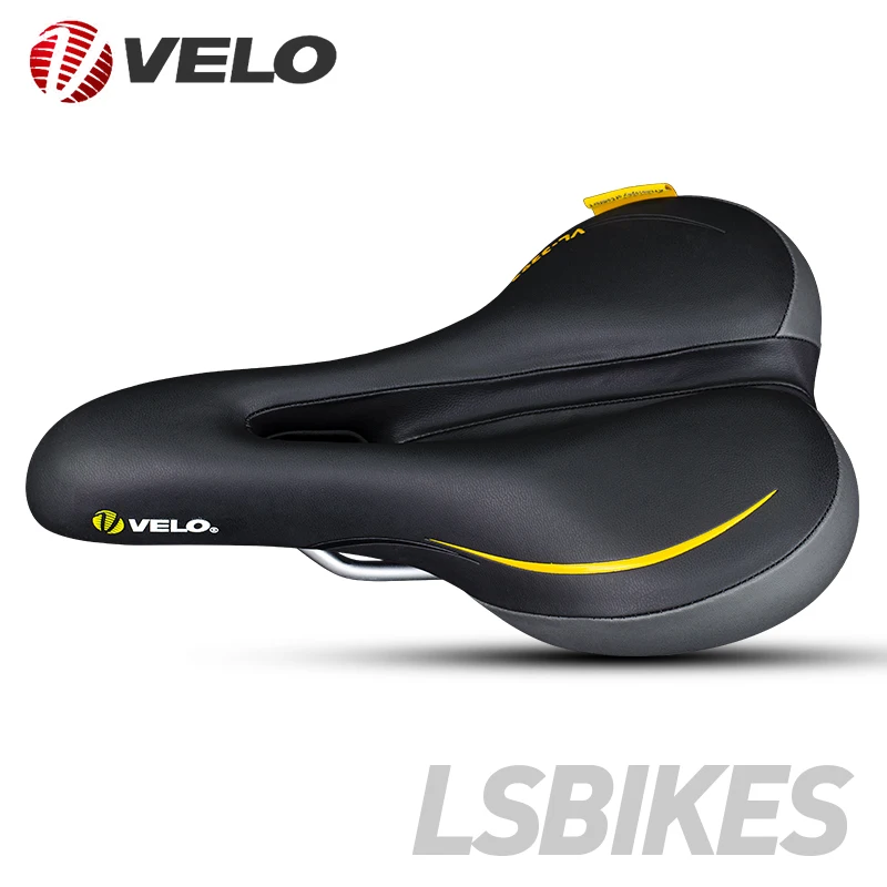 Velo-3205 велосипедное седло Pro Mtb, широкое комфортное мягкое Велосипедное Сиденье, мужское мягкое седло для велосипеда из искусственной кожи, велосипедное седло