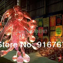 LR010- красивый розовый канделябр из муранского стекла