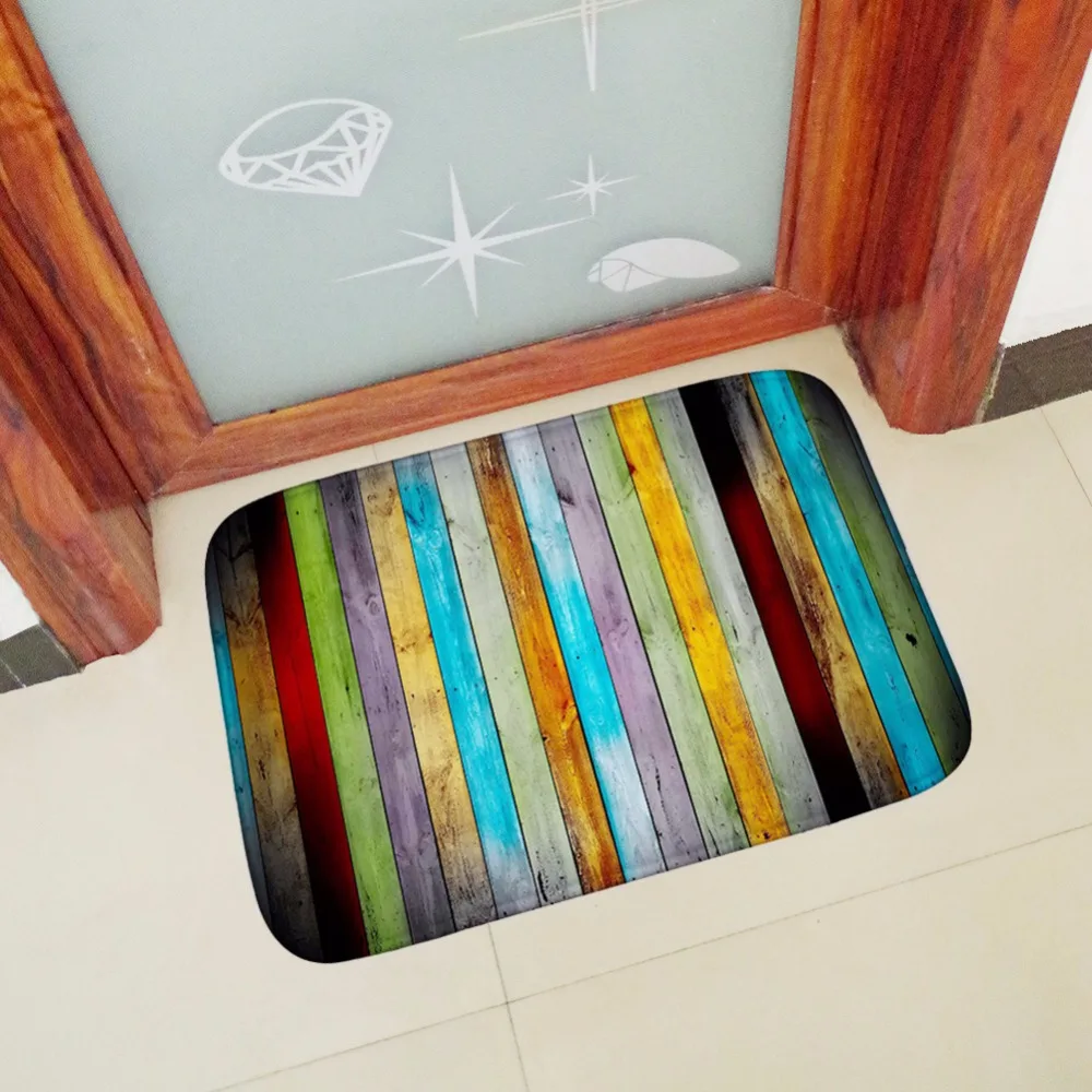 Новые полосатые цветные приветственные напольные коврики с принтом для ванной, кухни, коврики, коврики для гостиной, противоскользящие, Tapete