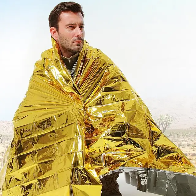 Survival Foil Blanket Camping Hunting Hiking Tourism And Trips
