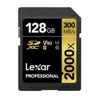 כרטיס sd Lexar כרטיס SD Professional 2000x High Speed 300MB / s SDXC UHS-II U3 מחלקה 10 כרטיסי זיכרון פלאש עבור מצלמת וידאו 3D 4K Full HD (5)