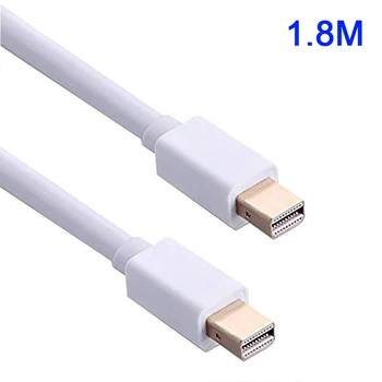 

Male to Male Cord White Extension Cable Mini DP to Mini DP PC Notebook Computer 1.8m Hot Durable New
