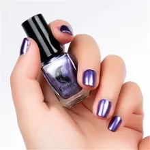 Craney зеркальный лак для ногтей покрытие серебряная паста металлический цвет из нержавеющей стали зеркальный серебряный лак для ногтей для дизайна ногтей фиолетовый