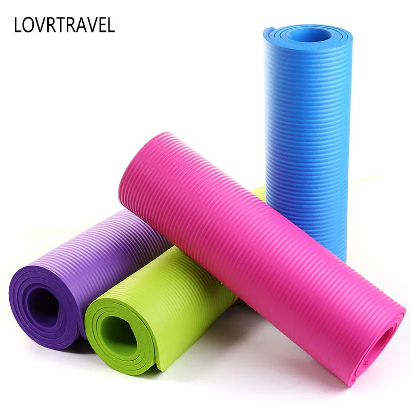 

2017 New Exercise Mat NBR 10 mm Thick Non-Slip carpet Pilates Yoga Lose Weight Exercise carpets Foldable Fitness Rug for Fitness