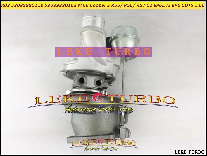 TURBO K03 53039880118 53039700118 53039880163 53039880181 53039700163 53039700181 For BMW Mini Cabrio Cooper EP6 EP6DTS N14 1.6L (4)