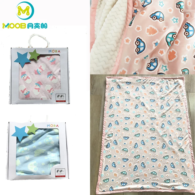 

Newborn Baby Blanket Winter Thick Cartoon Flannel Blankets Travel Receiving Blanket For Bed Infant Stroller Swaddle MOOB