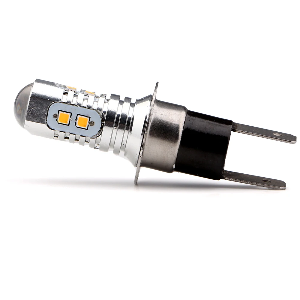 H3C 4Pcs 2323 10 SMD DC 12V 6500-8000K 800lm Car Led Fog Light Headlight Auto Turn Signal Bulb DT Running DRL Xeon White