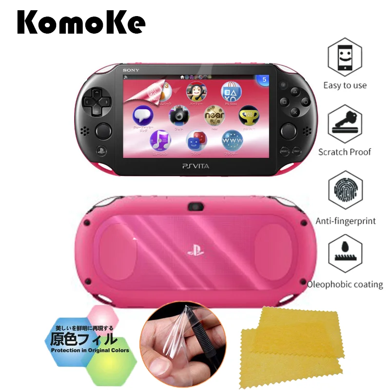 

2Pcs/Lot(Front+Back) For Sony PlayStation Psvita PS Vita PSV 2000 HD Clear Protective Film Screen Protector w/ Retail Package