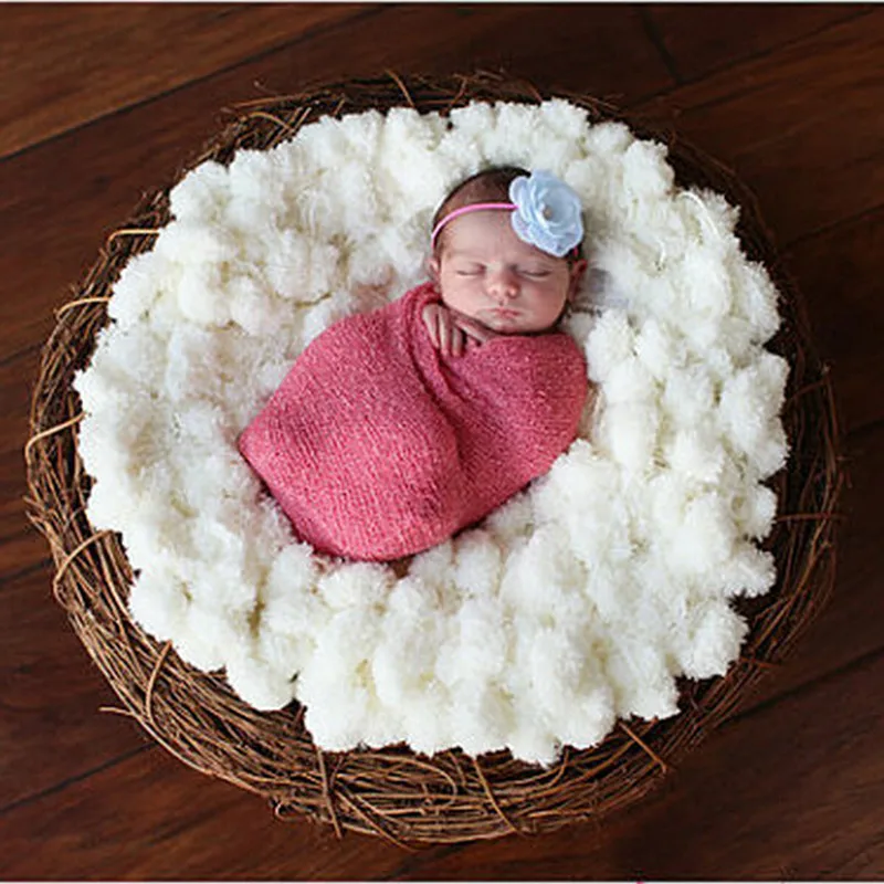 60c * 60 см новорожденный малыш унисекс вязаный цветочный белый Одеяло пеленание мягкое детское постельное белье продукта