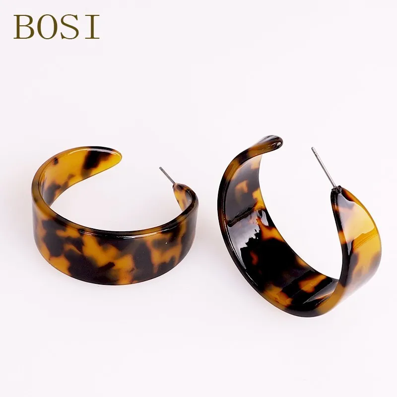 

Earrings For Women Bohemian Acrylic Boho 2019 Acetatea Frican Earings Fashion Dangle Face Big Accessories Leopard Jewellery CC
