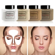 VERONNI рассыпчатая пудра для гладкой кожи контроль жирности лица Пудра макияж консилер Минеральная отделка пудра Прозрачная основа косметика