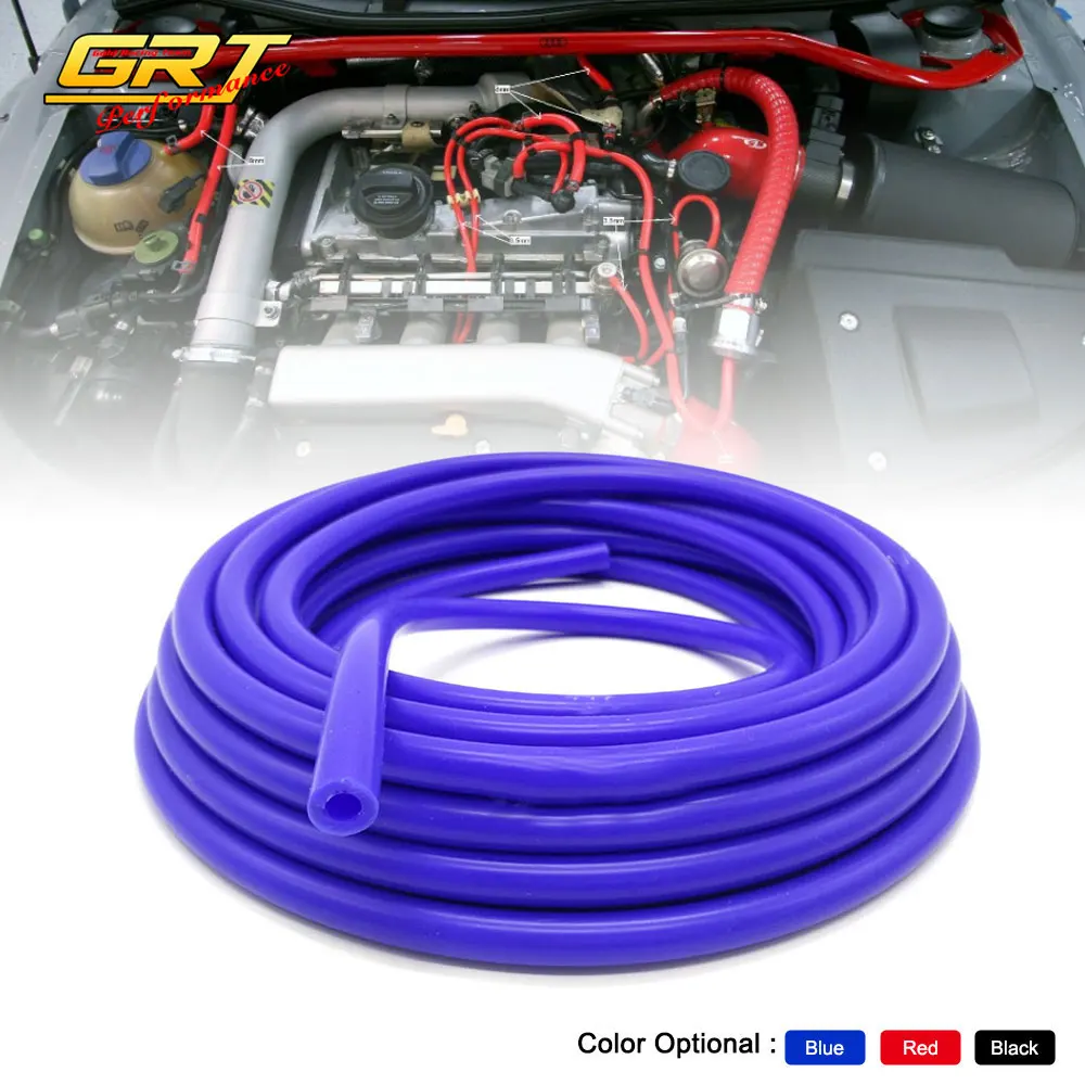 

GRT - 5M Length 5/32" (4mm) Vacuum Silicone Hose Intercooler Coupler Pipe Turbo