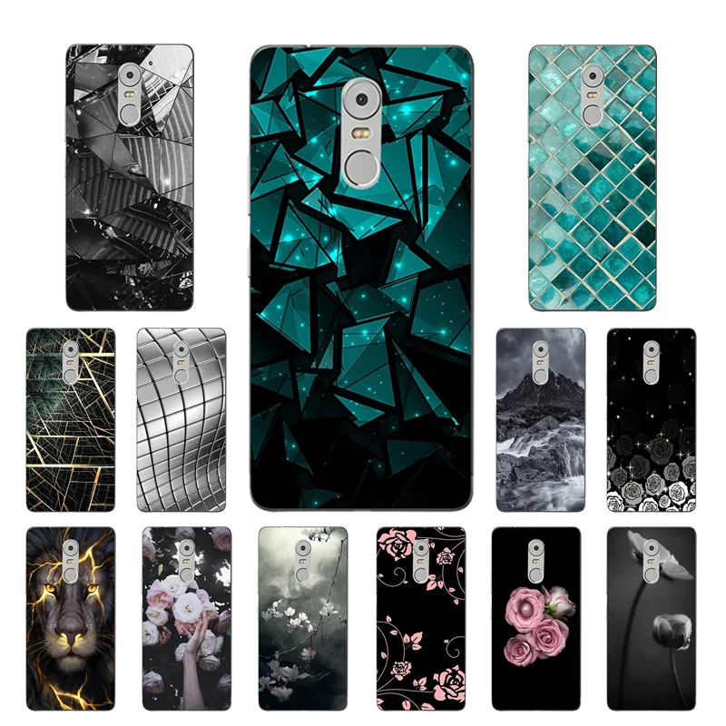 

Cases for Lenovo K6 K 6 Note K53 A48 K6Note K53A48 Triangle Printing Soft TPU Silicone Phone Cover for Lenovo K6 Note Bags