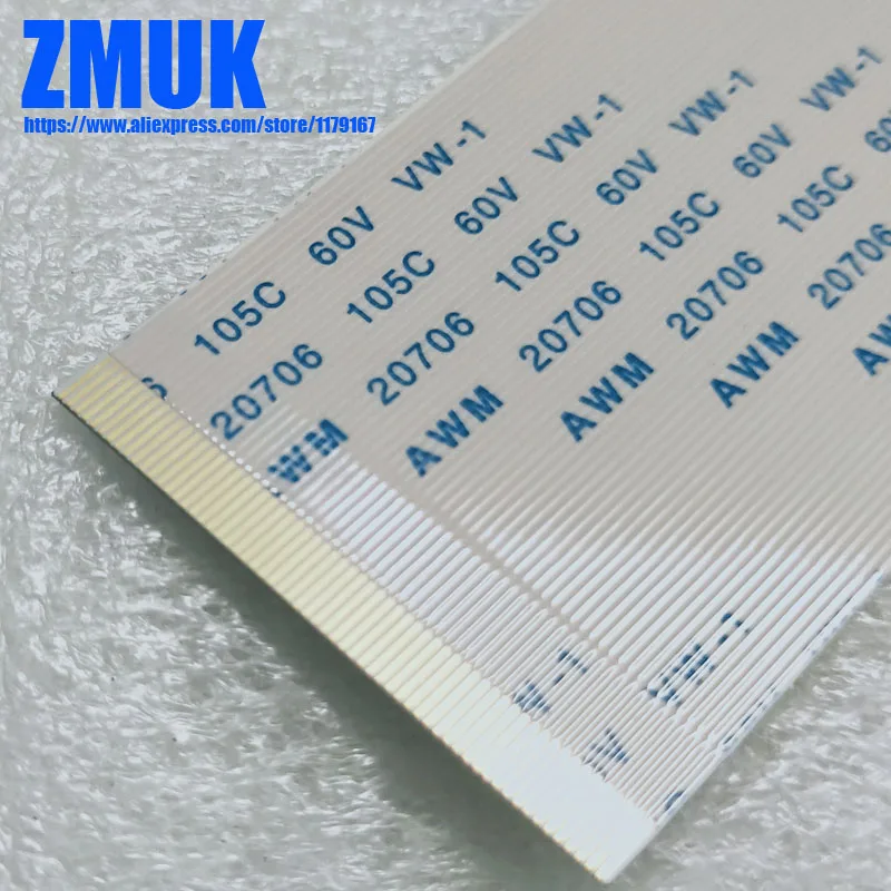 300MM Ribbon cable AWM 20706 105C 60V VW 1 Flexible FFC cable-in ...