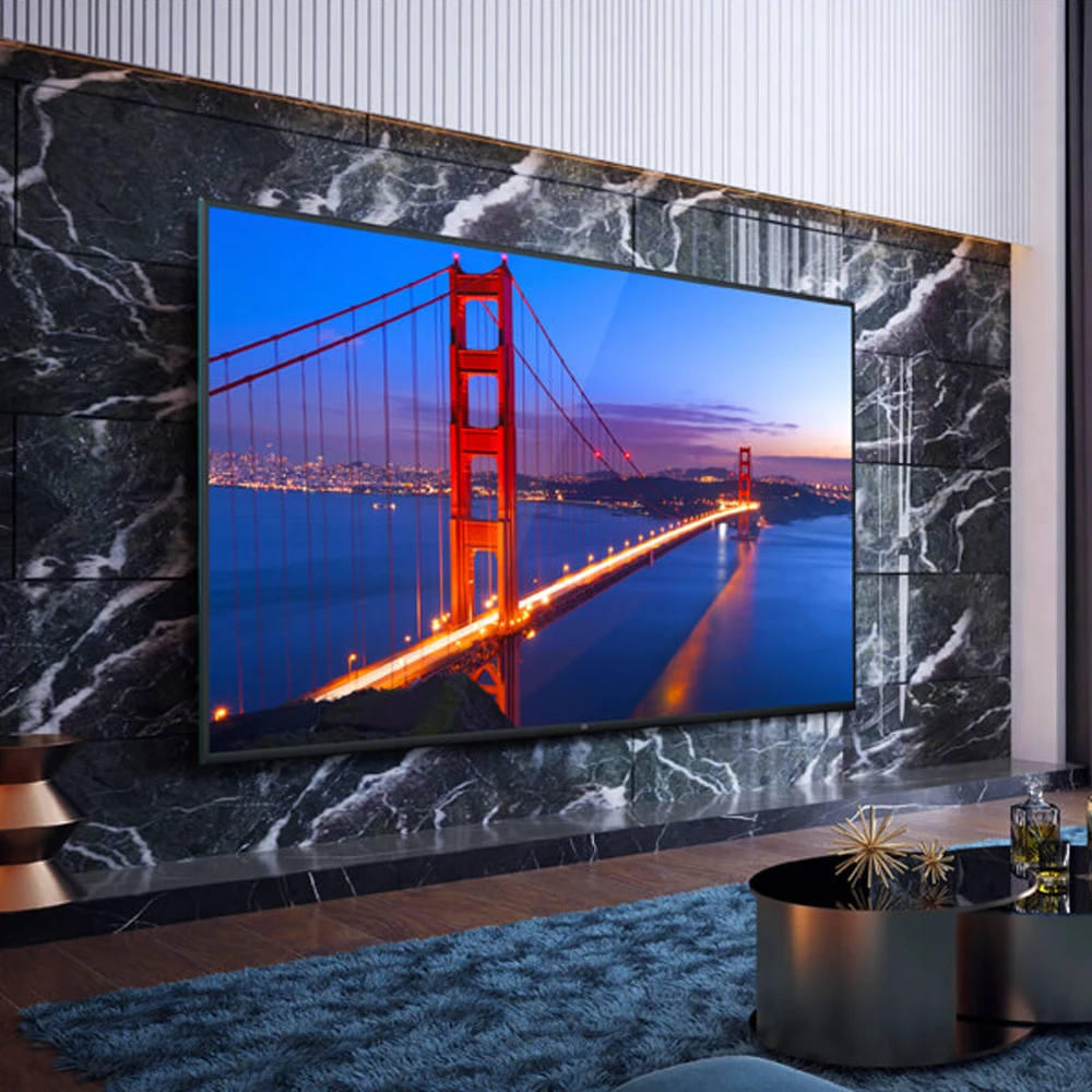  Xiaomi Smart TV 4 75 Inch Wireless Ultra-thin AI Intelligence Voice Television English Interface 4K