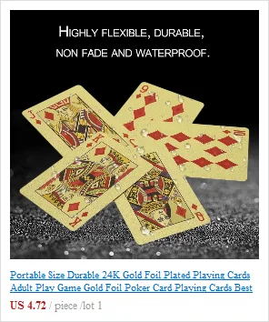 Trend 54 шт. палубный покерный водонепроницаемый ПВХ пластиковый набор игральных карт классические фокусы инструмент чистый цвет черная Волшебная коробка-упакованная горячая распродажа