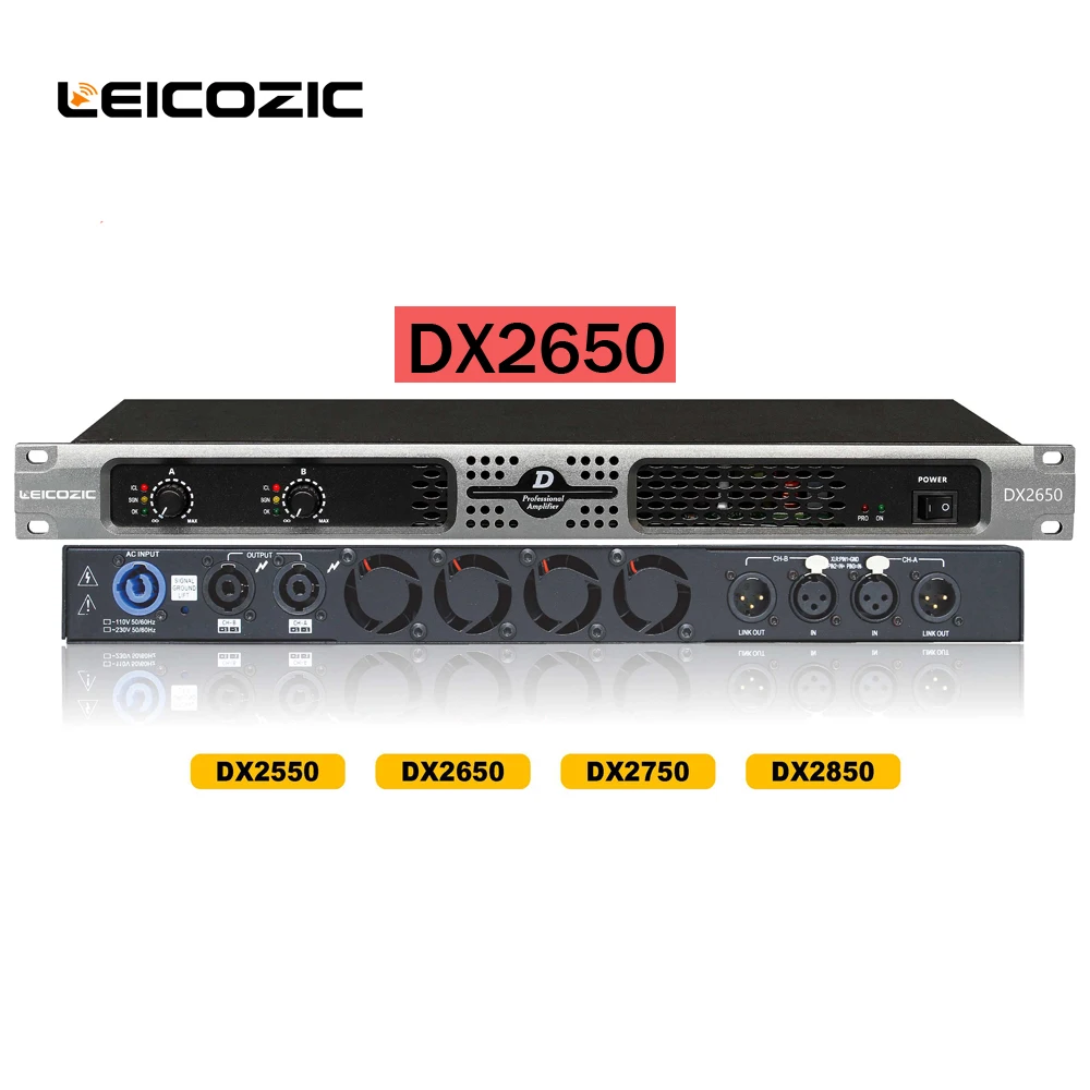 Leicozic DX2650 audio amplifier 1050w 4ohms power amps