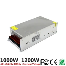 DC18V 55.6A 1000 W 66.7A 1200 W светодиодный пояс драйвер переключения Питание 110/220VAC трансформатор CCTV CNC промышленного оборудования