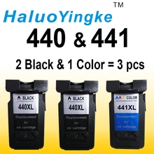 3 Pacote Remanufaturados Cartuchos de Tinta Para Canon PG 440 PG440 PG-440 XL PG-440XL CL-441XL CL441 Pixma MG2180 MG3180 MG4180 MG4280
