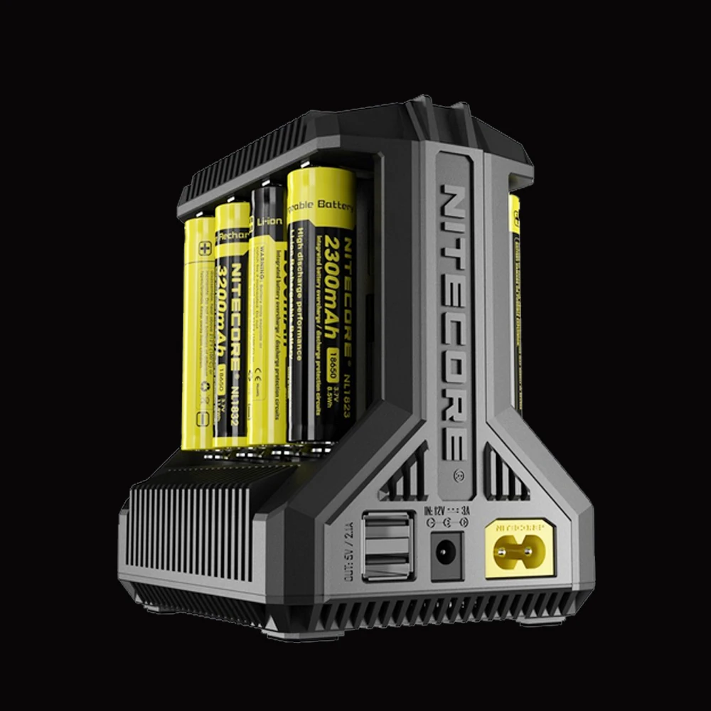 

NITECORE Intellicharge I8 Battery Charger 8 slots, Automatically Detects/ Monitors and Charges Each Slot Independently