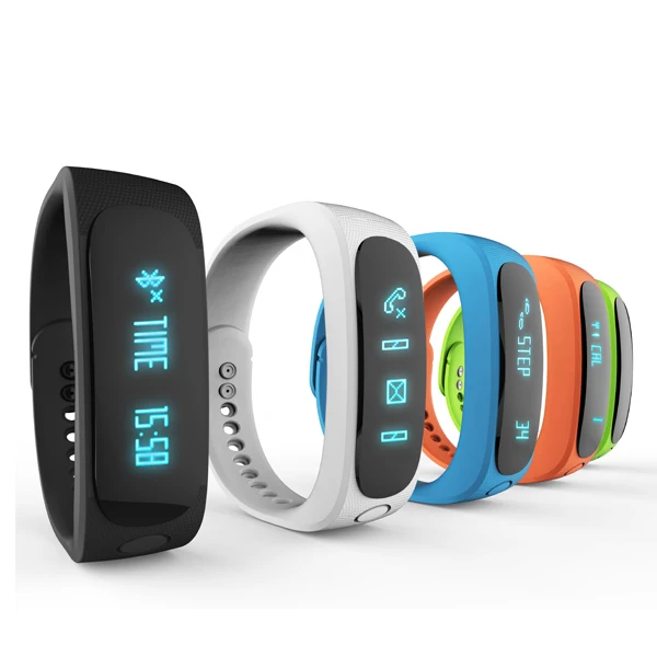 E02 Sport bluetooth bracelet font b smart b font font b watch b font healthy Silicone