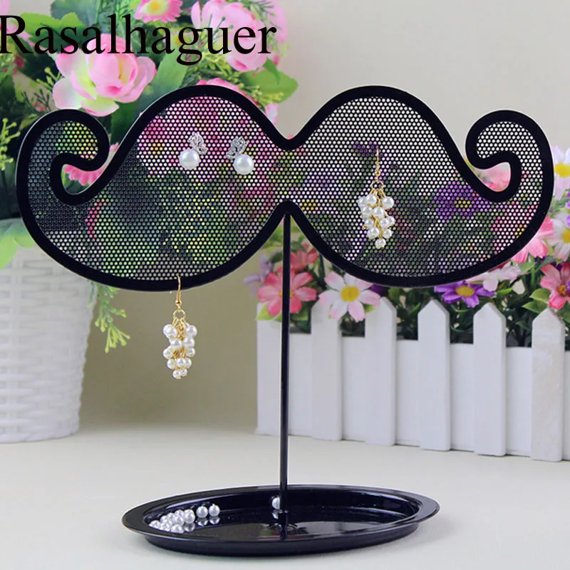 Hot Sale European Black Beard Iron Jewelry Rack Earrings Necklace Storage Rack Jewelry Display Props Pendant Jewellery Organizer