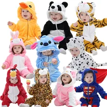 Pagliaccetti del bambino nuovo nato del bambino vestiti delle ragazze Con Cappuccio pigiama mameluco bebe inverno caldo costumi di animali roupas de bebe dropshipping