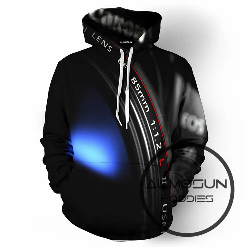 

ALMOSUN Photographers Lens 3D All Over Print Pullover Hoodies Hip Hop Hipster Jumper Sportwear Men Women Plus Size