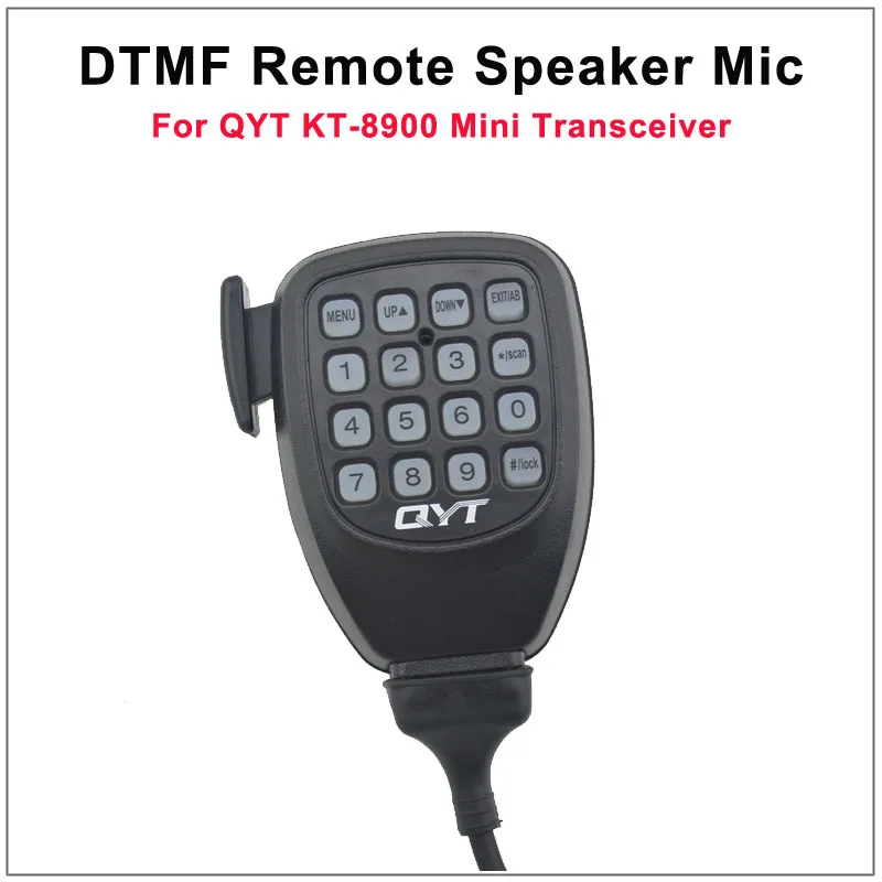 Qyt kt8900 аксессуар kt-8900 Динамик микрофон 8 Булавки DTMF дистанционного Динамик микрофон для qyt kt-8900 мини Мобильное радио