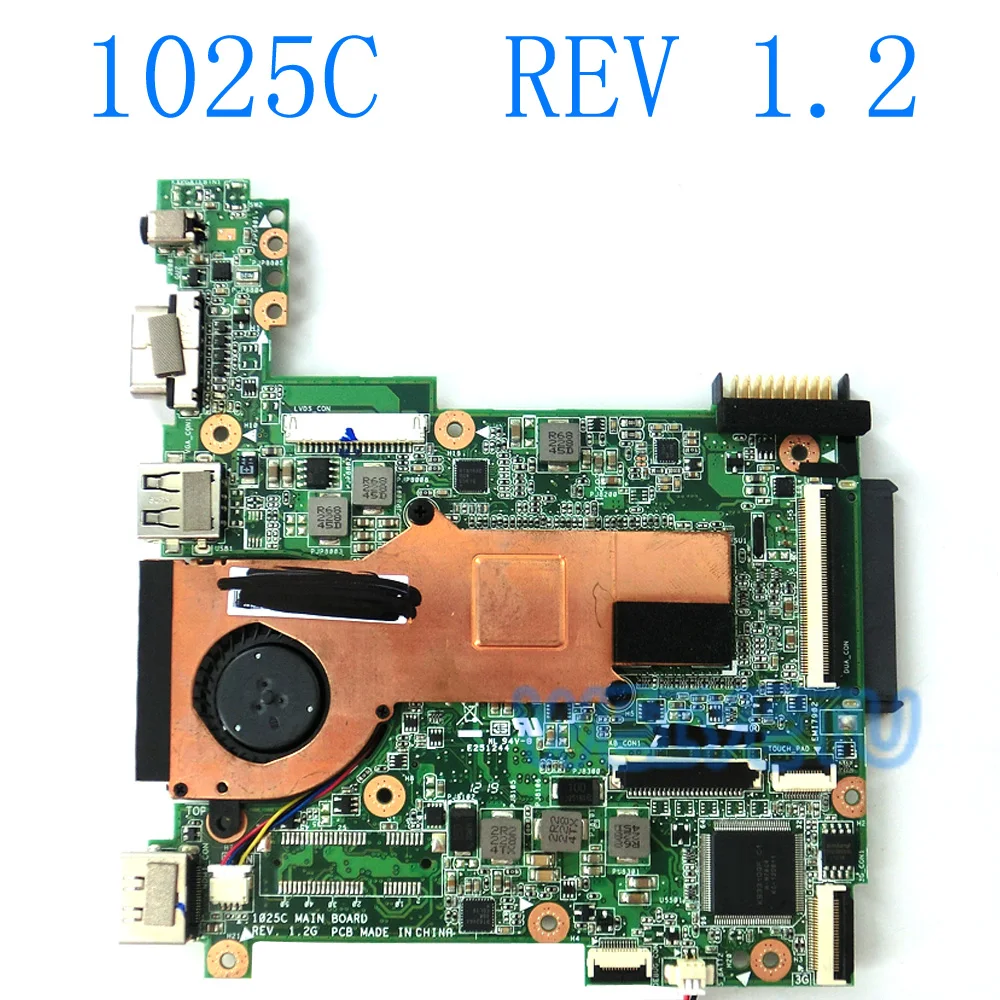 1025C материнская плата rev 1 2G с процессором Atom N2600 для ноутбука ASUS тест материнской