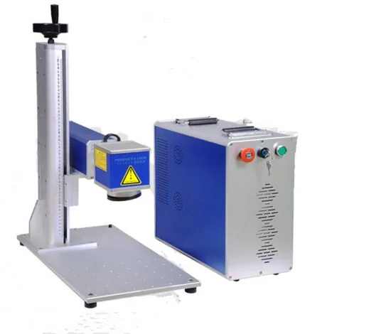  20W 30W 50W fiber laser marking machine for metal stainless steel with computer and rotary