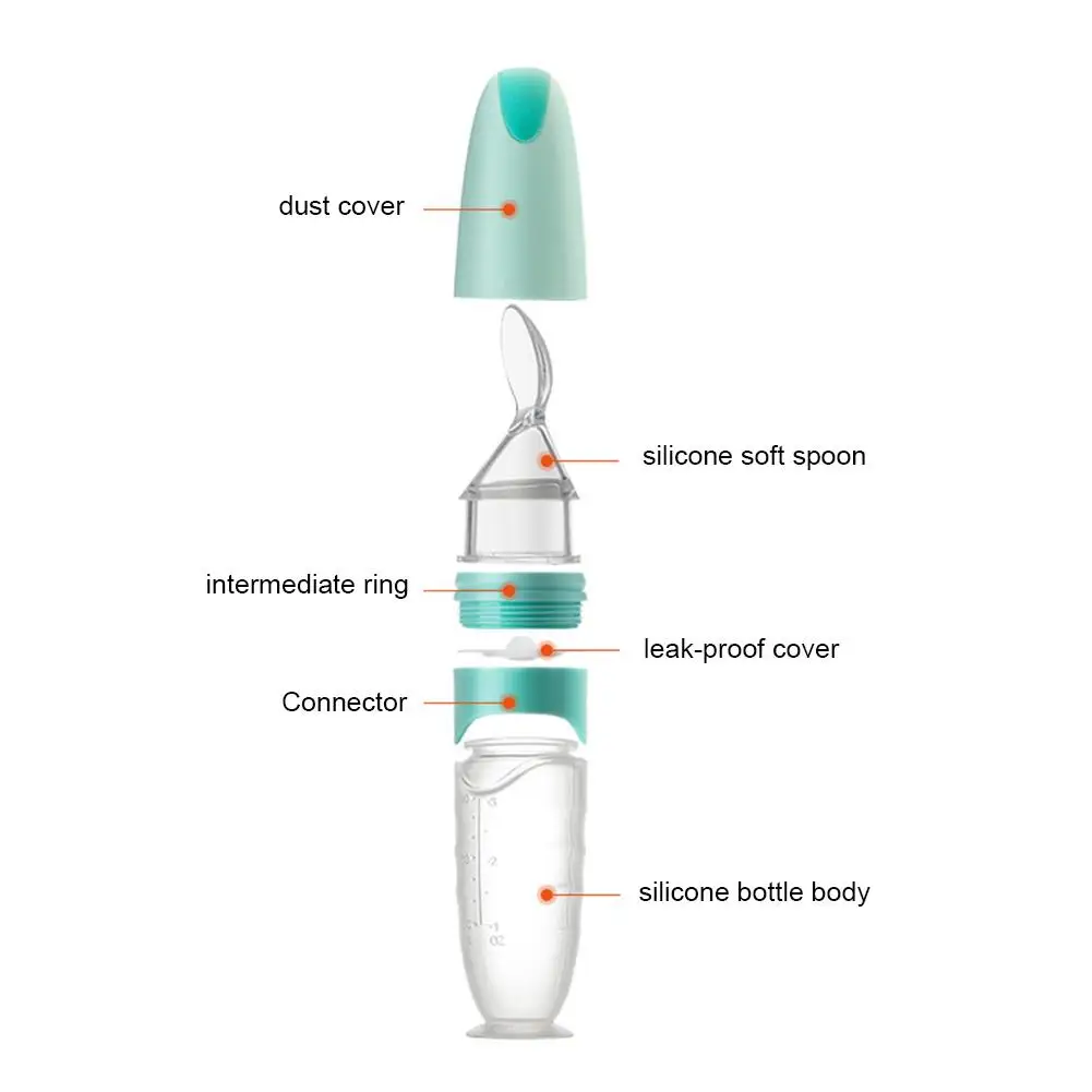 Набор ложек для кормления ребенка, соковыжималка, бутылочка для кормления, силикон, безопасно для здоровья, питатель, дополнительная посуда для еды, дополнение
