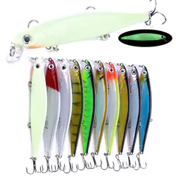 HENGJIA Minnow рыболовная приманка искусственная жесткая Приманка 11 см 13 г Crankbait Дайвинг Тонущий Воблер Peche Bass