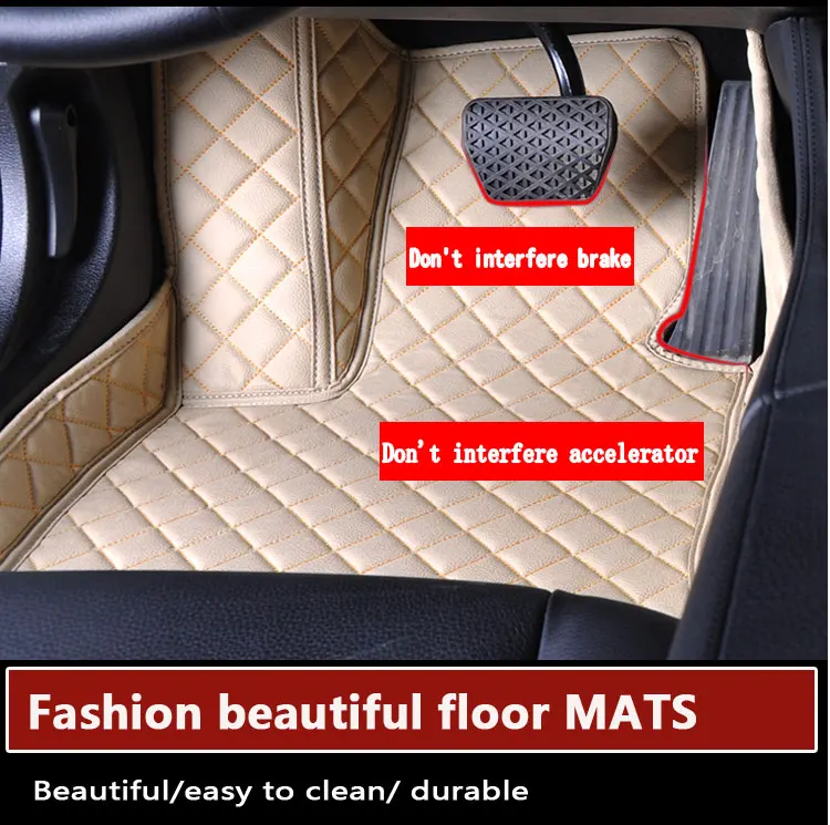 

Car mats Auto floor mats PU Leather Non-slip foot carpet Custom perfect fit car mats for Toyota Camry all types models universal