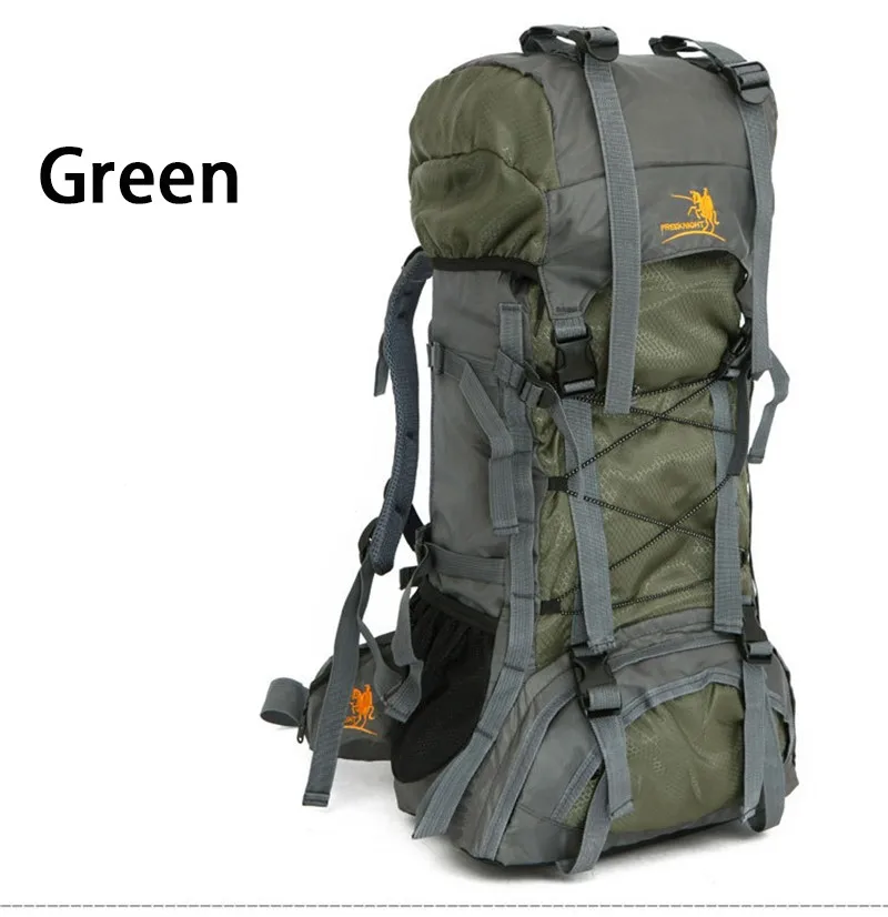 Free Knight 60L Outdoor Sports Professional Climbing Hiking Backpack Unisex Waterproof Nylon Travel Bags 6 Colors