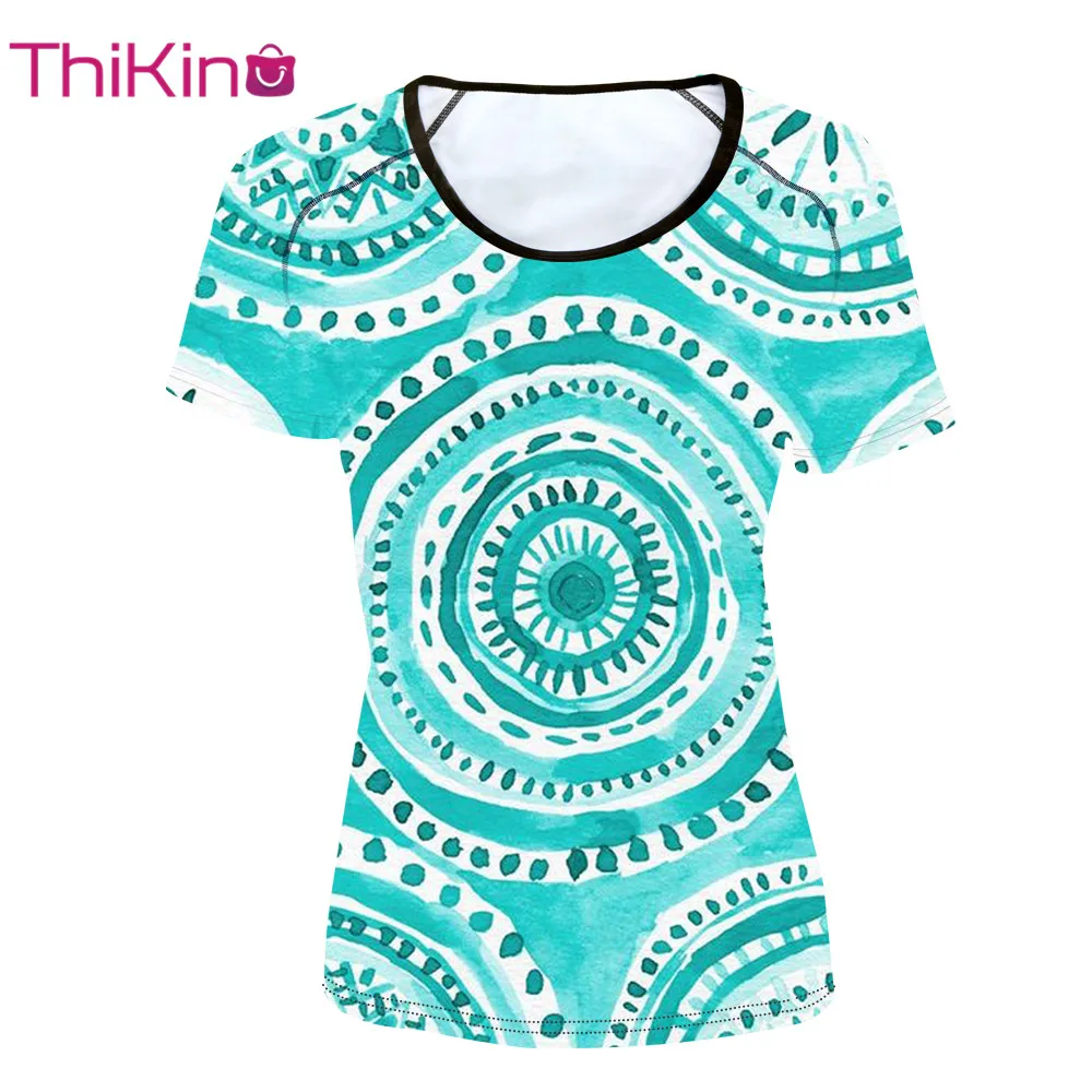

Thikin Ikat Tribal Women T-Shirts Tops Casual Harajuku Summer Female T Shirt Lady Short Sleeve Girl Punk Camiseta Feminina tee