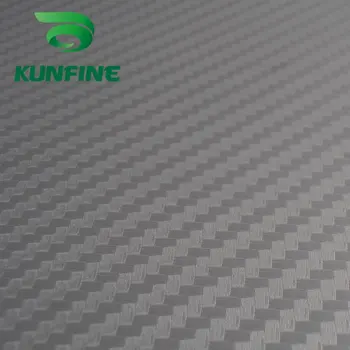 

NEW !Hot selling !Air Free Bubbles1.52*30M/Roll Silver color3D Carbon Fiber Vinyl Car Sticker KF90005-W10