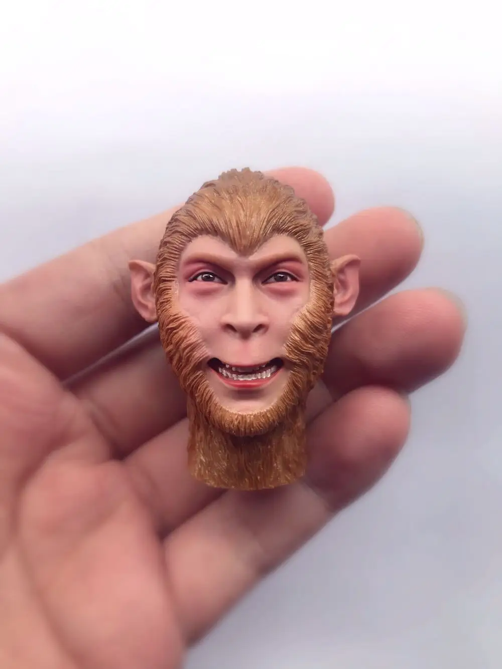 

Smile Sun Wukong Head Sculpt 1/6 Scale The Monkey King Head Carved Toy Model action figure toy