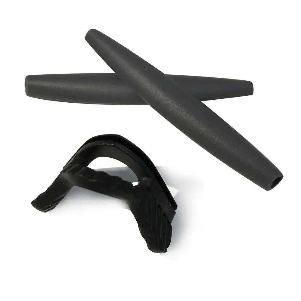 HKUCO для M Frame серии развертки/нагреватель/очки с гибридной оправой Замена ушных носков резиновый комплект силиконовые ножки и носовые накладки - Цвет линз: Dark Grey and Black
