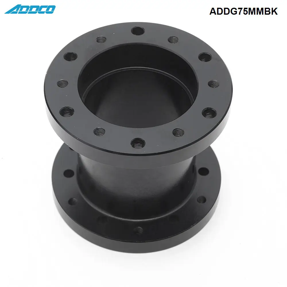 ADDCO алюминиевый сплав 75 мм высота рулевого колеса автомобиля концентратор Расширение адаптер прокладка ADDG75MMBK