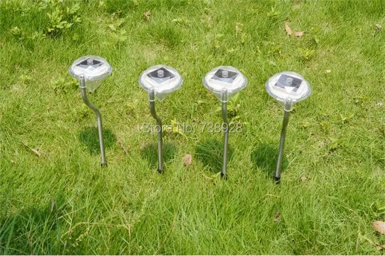 Caminho ao ar Livre à Prova de Chuva Luz do Jardim Novo Colorido Solar Gramado Lâmpada Sombra Diamante Villa Iluminação Mudando Cor Lâmpadas Solares Led 12 High Quality led solar