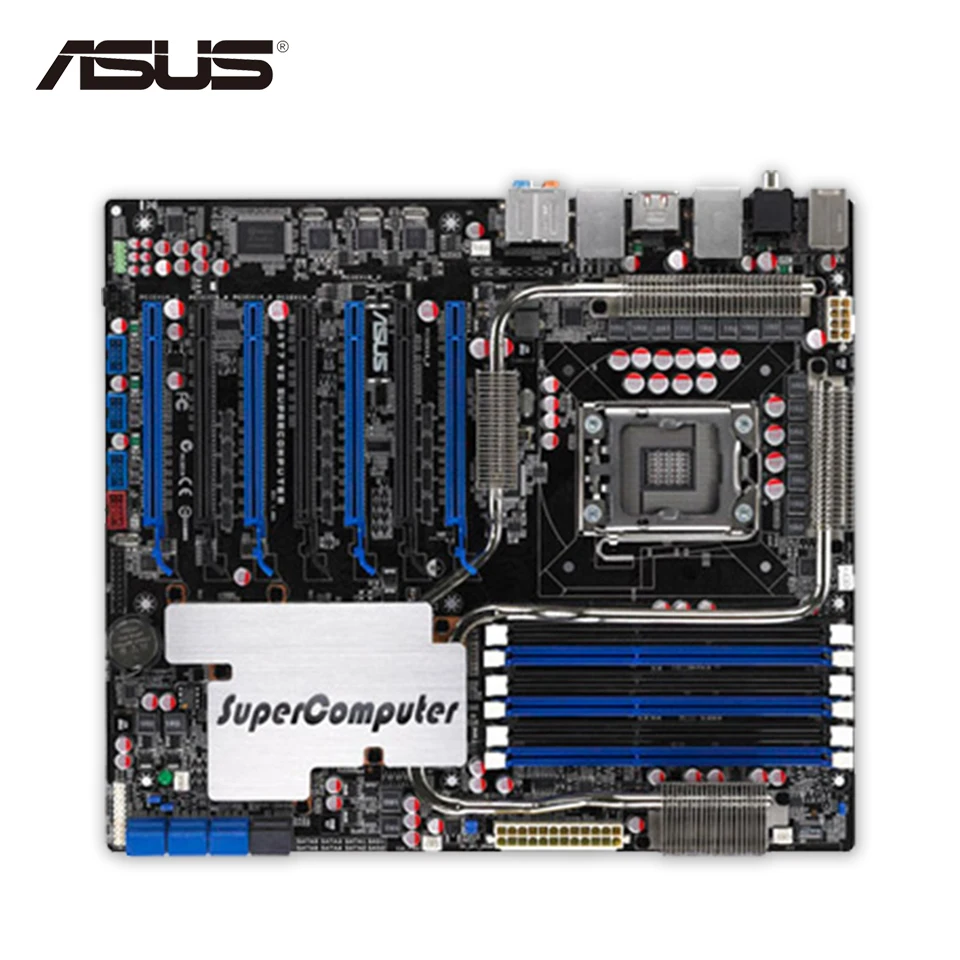 Original Used Asus P6T7 WS SuperComputer Desktop Motherboard X58 Socket LGA 1366 i7 DDR3 SATA2 USB2.0 ATX 100% Fully Test motherboard lga 1366 cpu bga soldering socket with tin balls