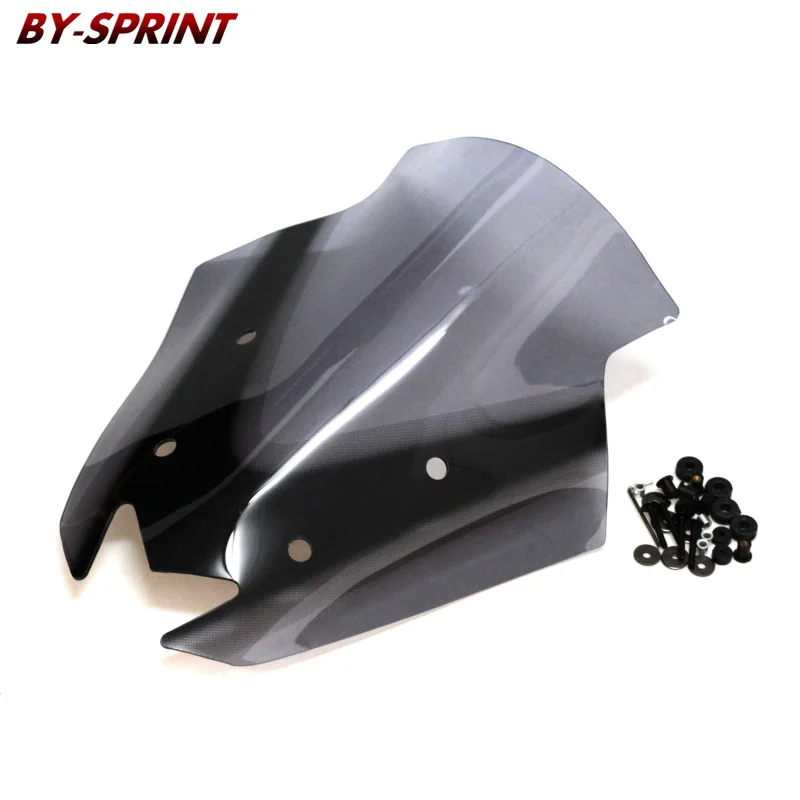 

Motorcycle PC Plastic Smoke Wind Deflector Windshield WindScreen Visor Viser For YAMAHA NMAX 155 NMAX155 Double Bubble