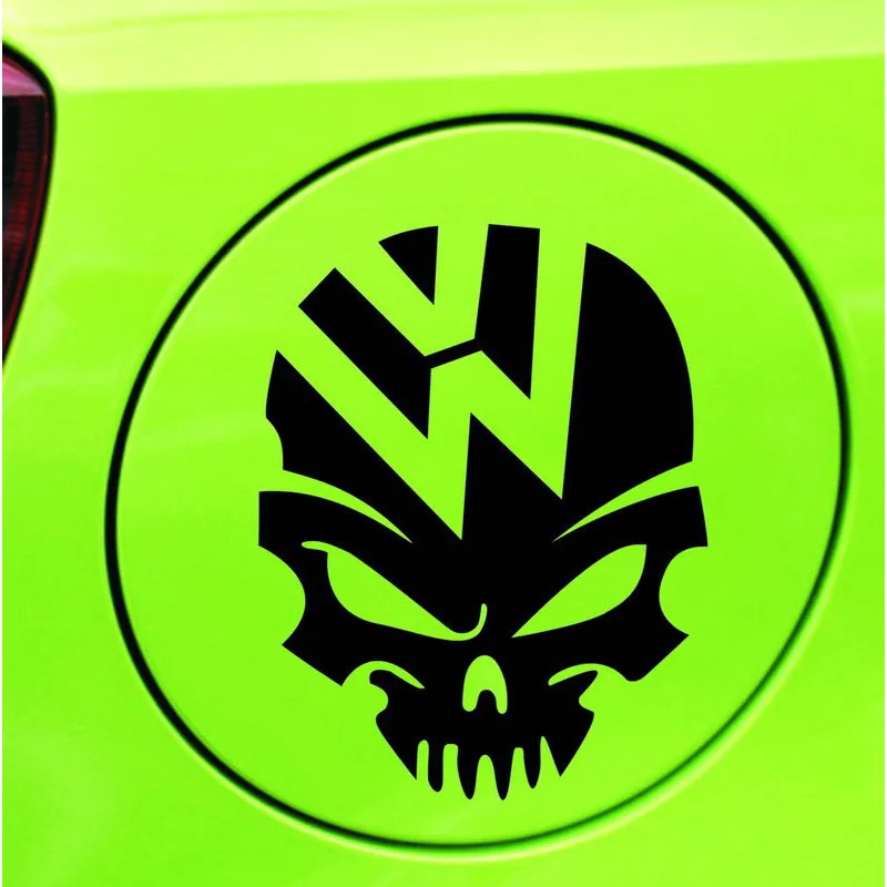 Cool logo  for VW Skull Vinyl Car  Sticker  Demon Decal  for 