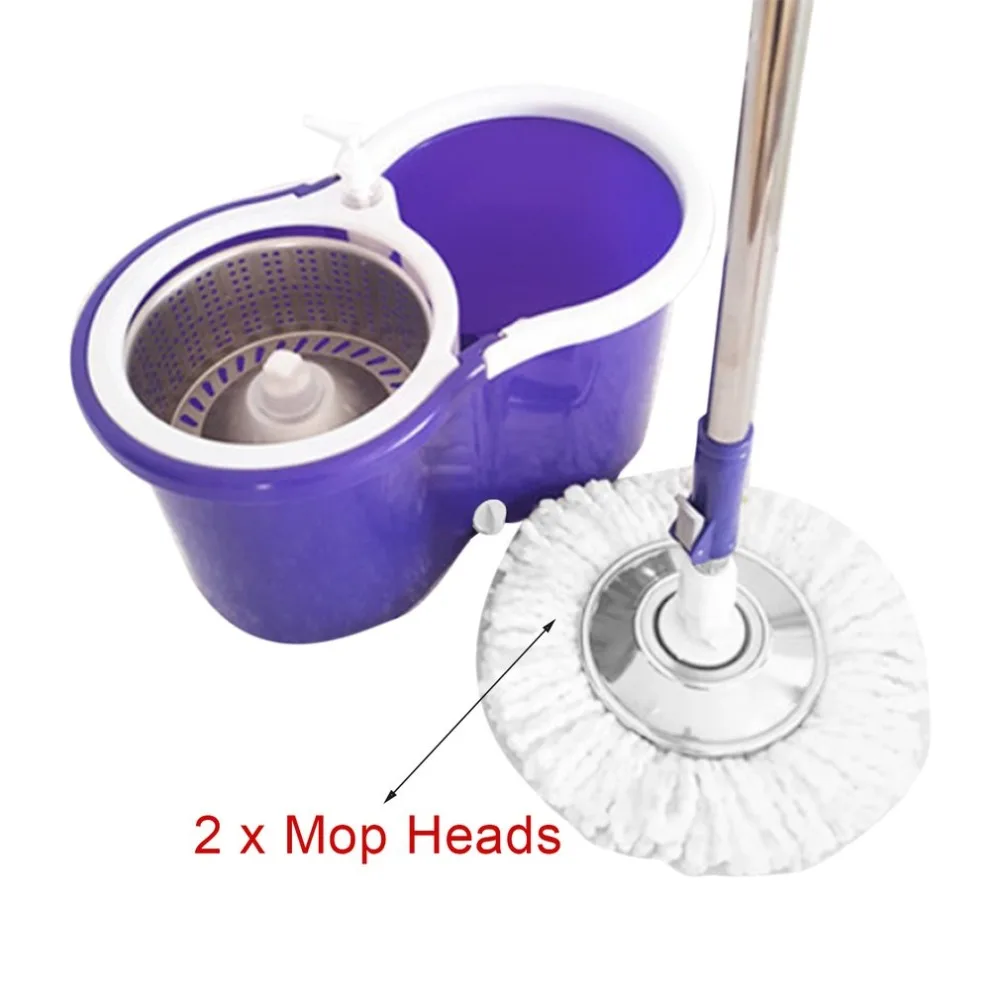 1PC 360 Degree Rotating Microfiber Mop Head Kitchen Bathroom Cleaning Spinning Magic Mop Head