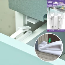 Шт. 4 шт. Невидимый ящик защелка замок детский Сейф шкаф Детская безопасность дети защита защелки дети пластиковый замок шкаф шкафчик