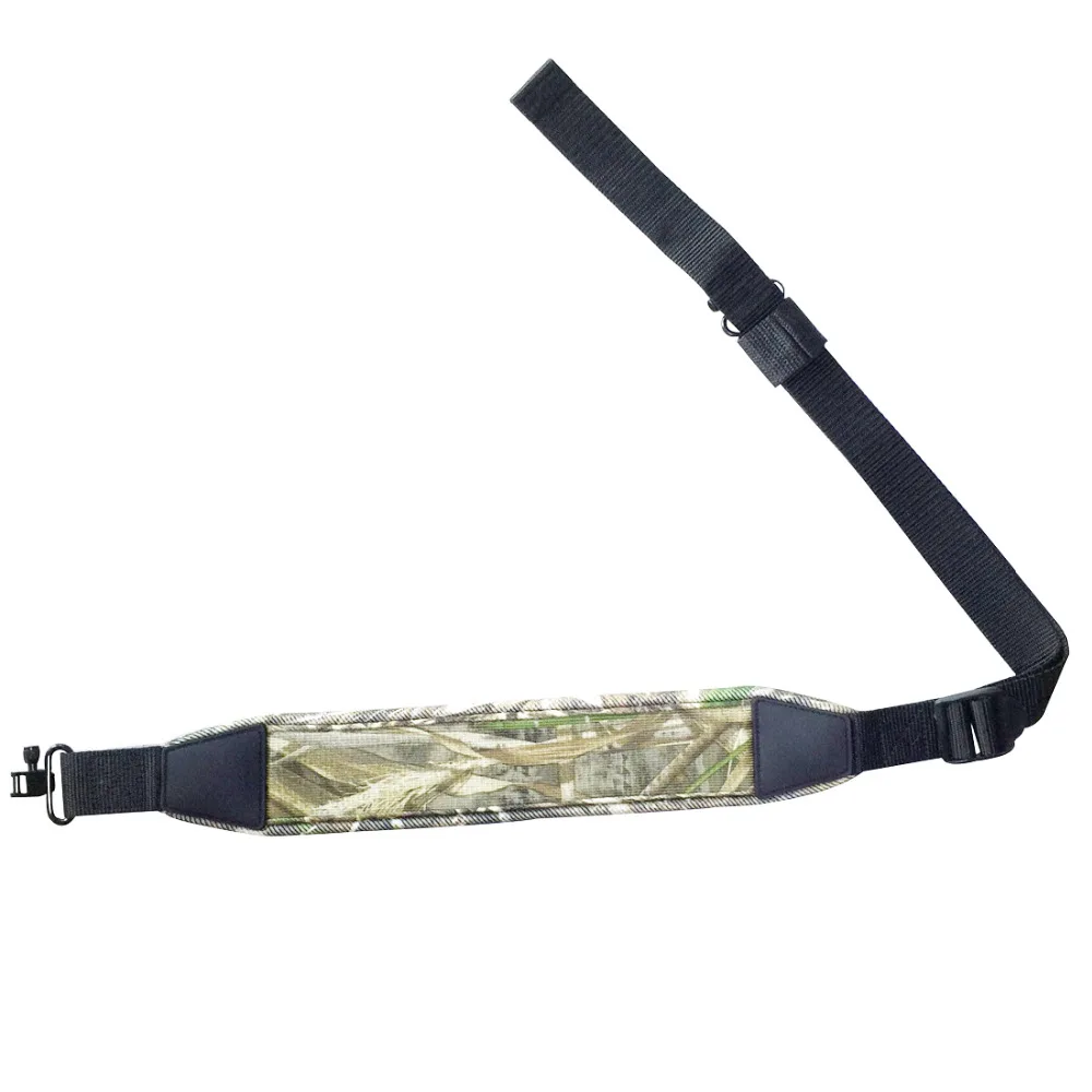 GUNGULUZA Tactical Shotgun Camo Neoprene Rifle Sling with Swivels Anti