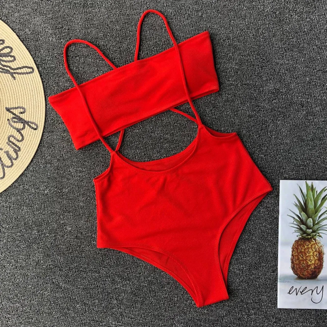 

2019 Sexy Bikini Set Women Swimsuit Solid Bikini Red Swimwear hight Waist Bathing Suit Female Brazilian Biquini bikini push up