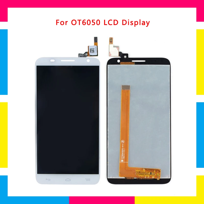 

5pcs LCD Display Screen With Touch Screen Digitizer Assembly For Alcatel One Touch Idol 2S OT6050 6050 6050Y Replacement